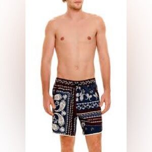 Agua Bendita x Free People Men’s Liam Cipres Swimsuit Swim Trunks sz 38 - XL